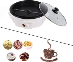 CNCEST Offee Roasting Machine,Small Capacity Coffee Bean Roasting Machine,Multi-Function Pop Corn Machine Coffee Roaster (1200W,1200g) -Appliantrix Cheap Store 613F1Sp3L. AC SL1000