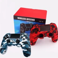 PGYFDAL 2 Pack Wireless Controller For PS4/Pro/PC, Gamepad With USB Cable/1000mAh Battery/Dual Vibration/6-Axis Motion Sensor/3.5mm Audio Jack/Multi Touch Pad/Share Button (Red And Blue) -Appliantrix Cheap Store 613mGMLCBHL. AC SL1500