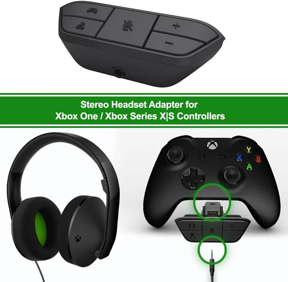 Plauduct Stereo Headset Adapter For Xbox One/One S/Elite 1&2/Series S|X Controllers, Mic Headphone Adapter For Xbox One Controller, Kit For Xbox One Xbox Series X|S 2 Plauduct Stereo Headset Adapter For Xbox One/One S/Elite 1&2/Series S|X Controllers, Mic Headphone Adapter For Xbox One Controller, Kit For Xbox One Xbox Series X|S - Image 2