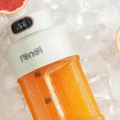 Small Juicer Portable Juicer Household Juicing Cup Multifunctional Electric Juicer Fried Fruit Juice (Color : White, Size : 500ml) -Appliantrix Cheap Store 614mBUWrnXL. AC SL1024