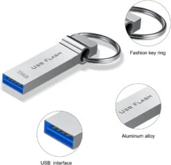 Marryler USB Flash Drive 256GB Waterproof USB Stick High Speed Memory Stick 256GB Ultra Large Storage Metal Thumb Drive With Keychain Design For Laptop Computer Tablet -Appliantrix Cheap Store 61578 EMJNL. AC SL1500
