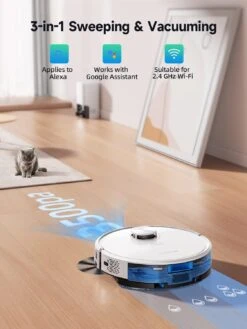 HONITURE Robot Vacuum And Mop Combo, Self Emptying Robotic Vacuum With Lidar Navigation, Smart App Mapping, 3500Pa Suction, Ideal For Pet Hair Carpet Hard Floor,Q6 SE 10 HONITURE Robot Vacuum And Mop Combo, Self Emptying Robotic Vacuum With Lidar Navigation, Smart App Mapping, 3500Pa Suction, Ideal For Pet Hair Carpet Hard Floor,Q6 SE -Appliantrix Cheap Store 615VPJiOPdL. SL1500
