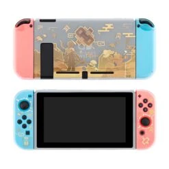 Cute GenshinImpact Zhongli Case Compatible With Nintendo Switch, Dockable Case Cover, Ergonomic Soft TPU Grip Case For Joycon, Sparkle Skin Set