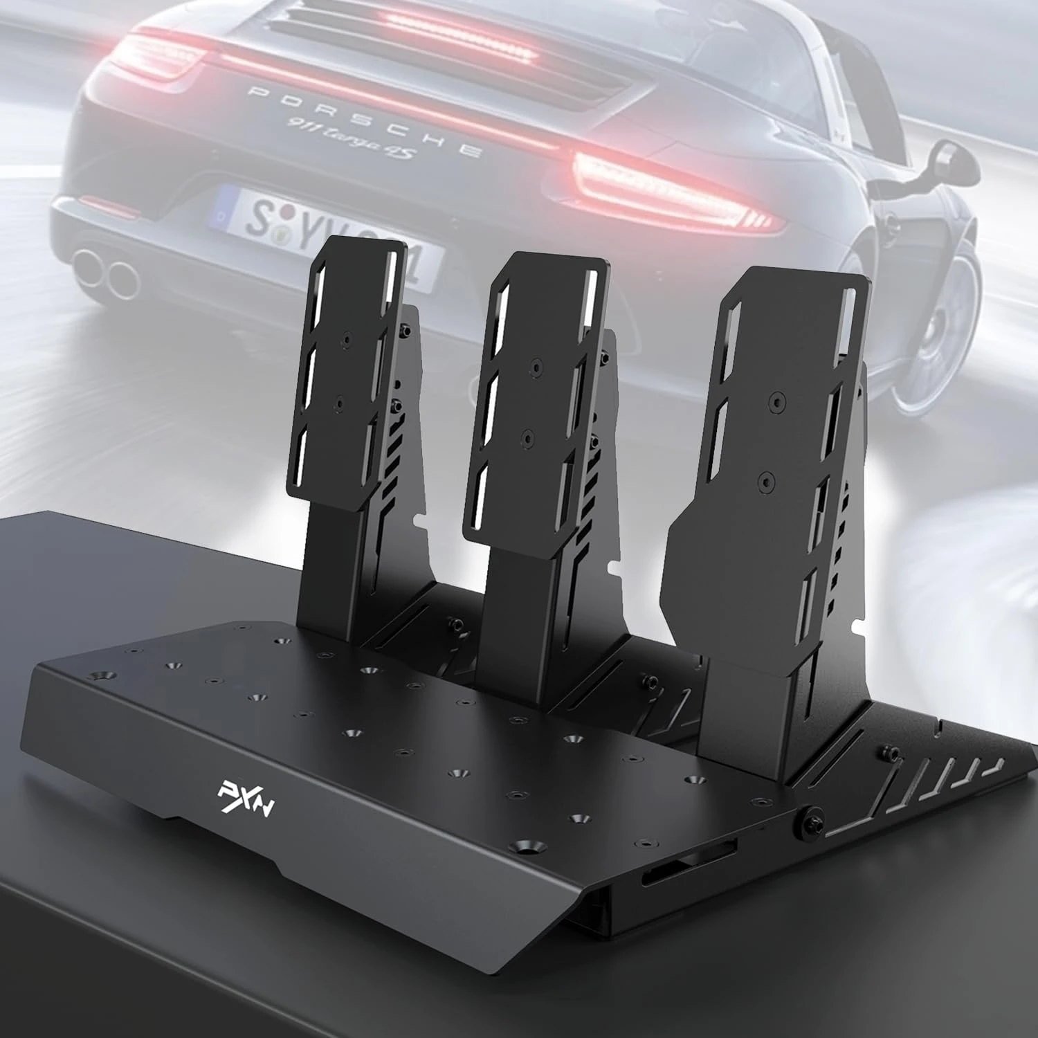 PXN V12 Lite Gaming Steering Wheel - 6Nm Torque Direct Drive Servo Racing Wheel With Pedals, Desktop Mounting Clip, Paddle Shifters, Leather Steering Wheel Cover For PC, PS4, Xbox One, Xbox Series X|S 6 PXN V12 Lite Gaming Steering Wheel - 6Nm Torque Direct Drive Servo Racing Wheel With Pedals, Desktop Mounting Clip, Paddle Shifters, Leather Steering Wheel Cover For PC, PS4, Xbox One, Xbox Series X|S - Image 6