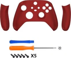 EXtremeRate Soft Touch Scarlet Red Replacement Handles Shell For Xbox Series X Controller, Custom Side Rails Panels Front Housing Shell Faceplate For Xbox Series S Controller - Controller NOT Included -Appliantrix Cheap Store 617hgRaui4S. AC SL1500