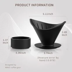 MAVO Coffee Dripper Pour Over Coffee Maker - Ceramic, Slow Brewing Coffee Accessories For Cafe, Home, Restaurants - Wing Design For V01 V02 Filter Paper - Perfect For Pour Over -Appliantrix Cheap Store 6186mTJtmhS. AC SL1500