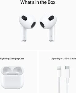 Apple AirPods (3rd Generation) Wireless Earbuds With Lightning Charging Case. Spatial Audio, Sweat And Water Resistant, Up To 30 Hours Of Battery Life. Bluetooth Headphones For IPhone -Appliantrix Cheap Store 618iroMb xL. AC SL1500