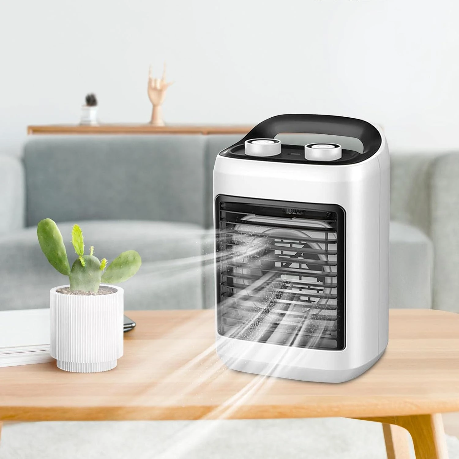 Gazechimp Portable Air Conditioner Evaporative Air Cooler Fan USB Small Quiet Air Conditioning Fan Water Cooling Fan For Household Desktop Home Office 5 Gazechimp Portable Air Conditioner Evaporative Air Cooler Fan USB Small Quiet Air Conditioning Fan Water Cooling Fan For Household Desktop Home Office - Image 5