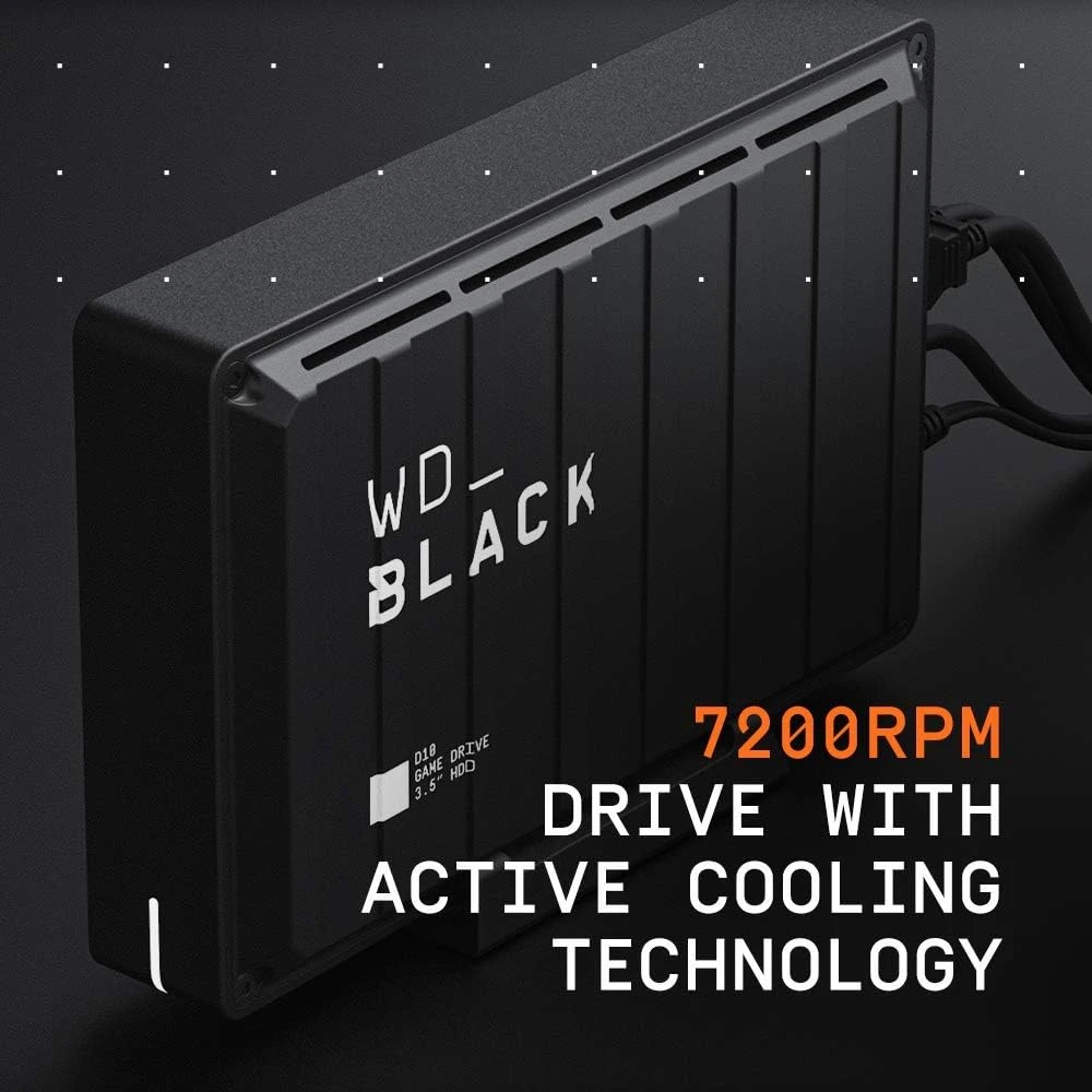 WD_BLACK 8TB D10 Game Drive - Portable External Hard Drive HDD Compatible With Playstation, Xbox, PC, Mac - WDBA3P0080HBK-NESN 4 WD_BLACK 8TB D10 Game Drive - Portable External Hard Drive HDD Compatible With Playstation, Xbox, PC, Mac - WDBA3P0080HBK-NESN - Image 4