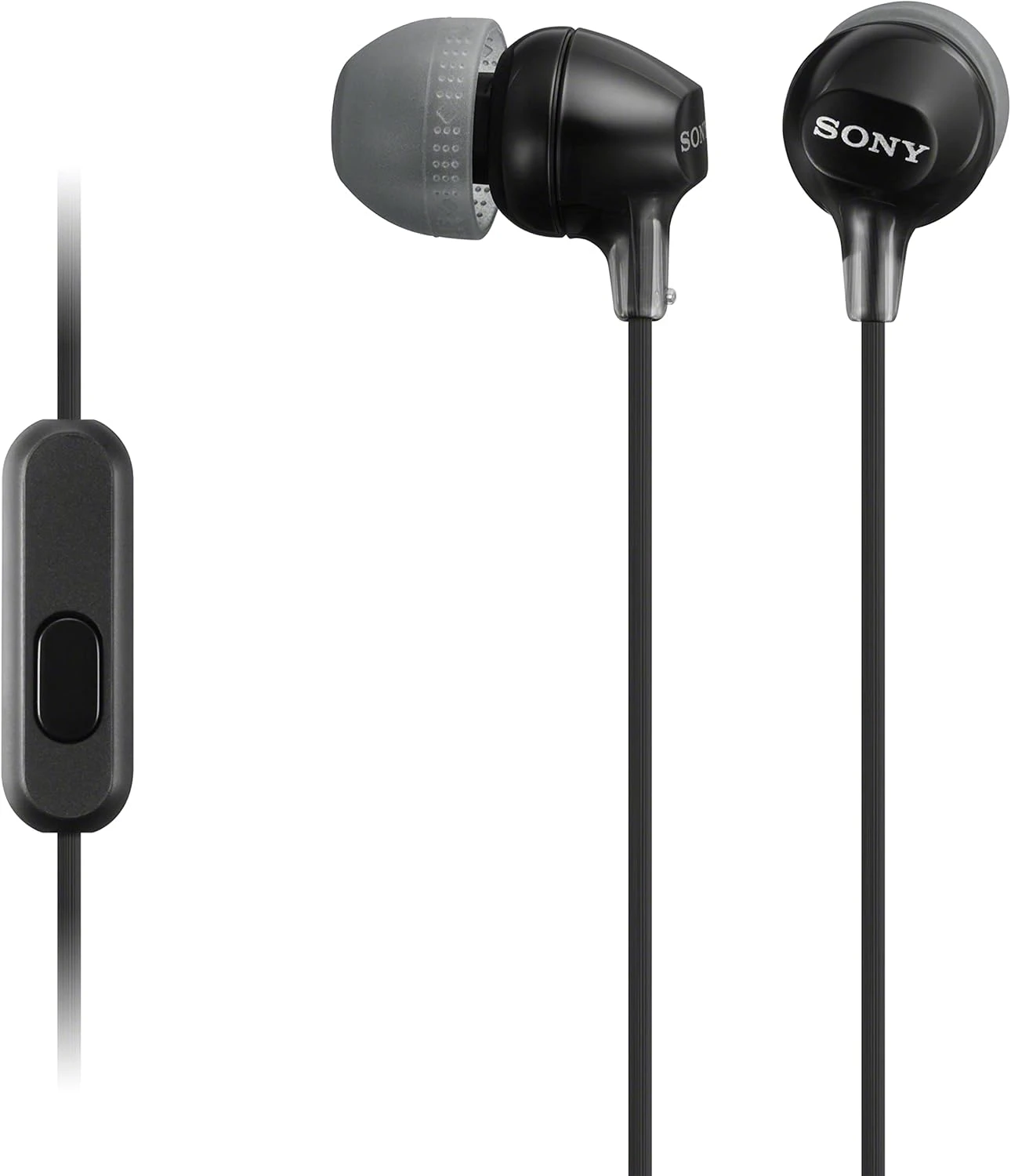Sony MDREX15AP In-Ear Earbud Headphones With Mic, Black (MDREX15AP/B) 1 Sony MDREX15AP In-Ear Earbud Headphones With Mic, Black (MDREX15AP/B)