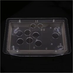 SYKJZZ CHAOQING DIY Clear Black Arcade Joystick Replacement Acrylic Panel Case Handle Arcade Game Kit Sturdy Construction Easy To Install Game Console (Color : Transparent)