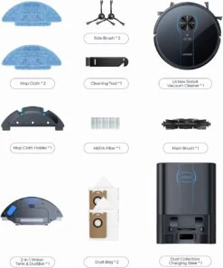 Laresar Robot Vacuum And Mop Combo, Auto Dirt Disposal, Max 3500pa Suction, App Control, Lidar Navigation Smart Mapping, Works With Alexa, Editable Map, L6 Nex Robot Vacuum Cleaner Ideal For Pet Hair -Appliantrix Cheap Store 61CVMycbPlL. AC SL1500