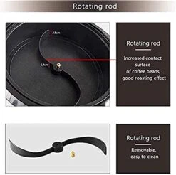 TEmkin 1800W Coffee Bean Roaster Coffee Roaster Machine High Capacity Bevel Design With Temperature Adjustment Roaster Cereal Coffee Machine Household Baking Machine 12 TEmkin 1800W Coffee Bean Roaster Coffee Roaster Machine High Capacity Bevel Design With Temperature Adjustment Roaster Cereal Coffee Machine Household Baking Machine -Appliantrix Cheap Store 61DIfcWOjrL. AC SL1500