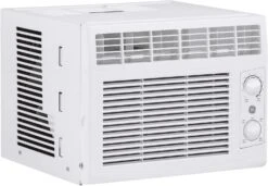 GE Window Air Conditioner 5000 BTU, Efficient Cooling For Smaller Areas Like Bedrooms And Guest Rooms, 5K BTU Window AC Unit With Easy Install Kit, White