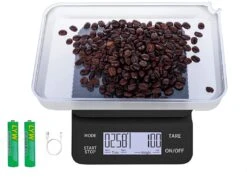 Coffee Scale With Timer, 0.1g/3kg USB Rechargeable, Two Timing Modes, Sound Alarm, Pour Over Drip Espresso Scale, Digital Scale For Baking And Cooking