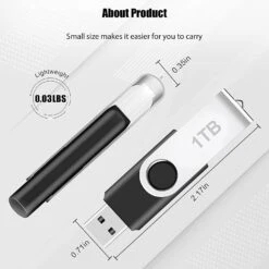 1TB Flash Drive, High-Speed Portable Thumb Drive 1TB Compatible With Computer/Laptop, Keychain Design USB Memory Stick 1000GB, USB 3.0 External Data Storage Drive 1TB -Appliantrix Cheap Store 61F12 GJnwL. AC SL1500
