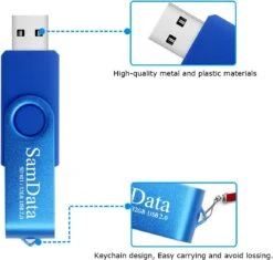 SamData 32GB USB Flash Drives 2 Pack 32GB Thumb Drives Memory Stick Jump Drive With LED Light For Storage And Backup (2 Colors: Black Blue) -Appliantrix Cheap Store 61FERUjdvTL. AC SL1300