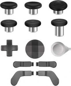 13 In 1 OEM Magnetic Thumbsticks Analog Thumb Sticks Replacement Joystick Parts Repair Accessories Kit Component Set With 4 Paddles, 2 D-Pads, 1 Tool For Elite Series 2 And Core Controller