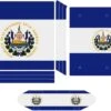 El Salvador Flag Sticker Skin For PS-4 Slim Console And Controller Full Wrap Skin Protector Cover Compatible With PS-4 Pro