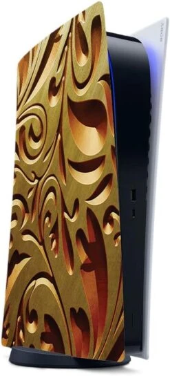 MightySkins Skin Compatible With PS5 / Playstation 5 Digital Edition - Mosaic Gold | Protective, Durable, And Unique Vinyl Decal Wrap Cover | Easy To Apply, Remove, And Change Styles | Made In The USA