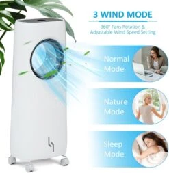 HLXZN Evaporative Air Cooler W/3 Speeds, 8,000 BTU Portable Air Cooler W/Remote Control, 12H Timer Evaporative Cooler W/Remote Control White 13 HLXZN Evaporative Air Cooler W/3 Speeds, 8,000 BTU Portable Air Cooler W/Remote Control, 12H Timer Evaporative Cooler W/Remote Control White -Appliantrix Cheap Store 61GiYenRN1L. AC SL1000 1