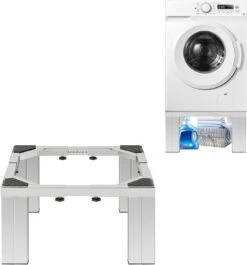 CHINCHILLA Heavy Duty Mini Fridge Stand-Adjustable Washing Machine Base Stand With 4 Heavy Duty Feet Increase 12 Inch Height Universal Dryer Stand For Refrigerator Furniture Washing Dryer