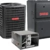 Goodman 2 Ton 15 SEER Air Conditioner GSX160241, Coil CHPF3642C6, 60,000 BTU 96% AFUE Horizontal Gas Furnace GMEC960603BN
