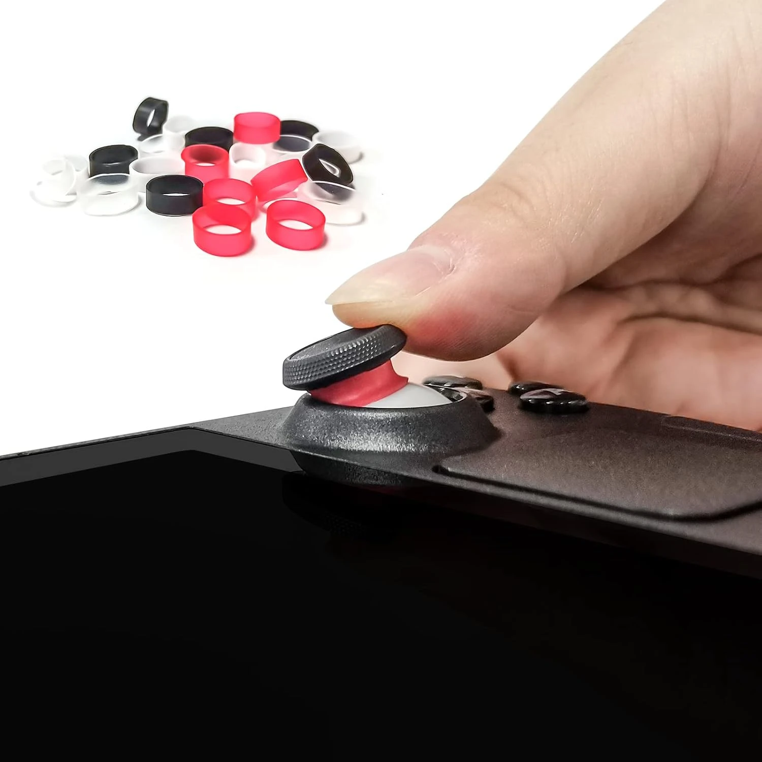 DEVASO 24 Pcs Joystick Protectors, Silicone Elastic Joystick Protective Ring, Reduce Noise, Invisible Protection, Controller Accessories For Steam Deck/Switch/Xbox/ROG Ally/PS5/PS4/PS VR2 1 DEVASO 24 Pcs Joystick Protectors, Silicone Elastic Joystick Protective Ring, Reduce Noise, Invisible Protection, Controller Accessories For Steam Deck/Switch/Xbox/ROG Ally/PS5/PS4/PS VR2