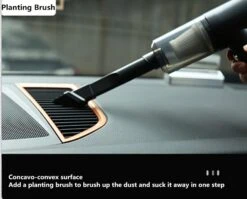 Portable Handheld Wireless Car Vacuum Cleaner - Household USB Charging Cordless Wet And Dry Cleaner Tools - Compact & Large Suction Mini Vacuum Cleaner For Home Car Office Hair Floor (Black) -Appliantrix Cheap Store 61LBR9uNfaL. AC SL1500