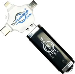 ThePhotoStick Omni 128GB - Usb Effortless Photo And Video Backup For Apple, Android And Windows Devices, Computers