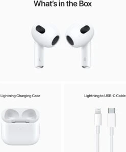 Apple AirPods (3rd Generation) Wireless Earbuds With Lightning Charging Case. Spatial Audio, Sweat And Water Resistant, Up To 30 Hours Of Battery Life. Bluetooth Headphones For IPhone -Appliantrix Cheap Store 61MVFPWySML. AC SL1500