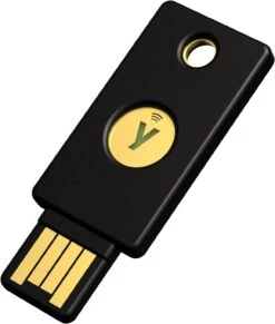 Yubico - Security Key NFC - Black - Two-Factor Authentication (2FA) Security Key, Connect Via USB-A Or NFC, FIDO U2F/FIDO2 Certified