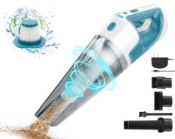 PEGOVO Car Vacuum Cleaner High Power 9000PA, Handheld Car Vacuum Cordless Rechargeable,Mini Portable Hand Held Vacuum Cordless Vacuum Cleaner For Pet Hair Home Cleaning-LED Light