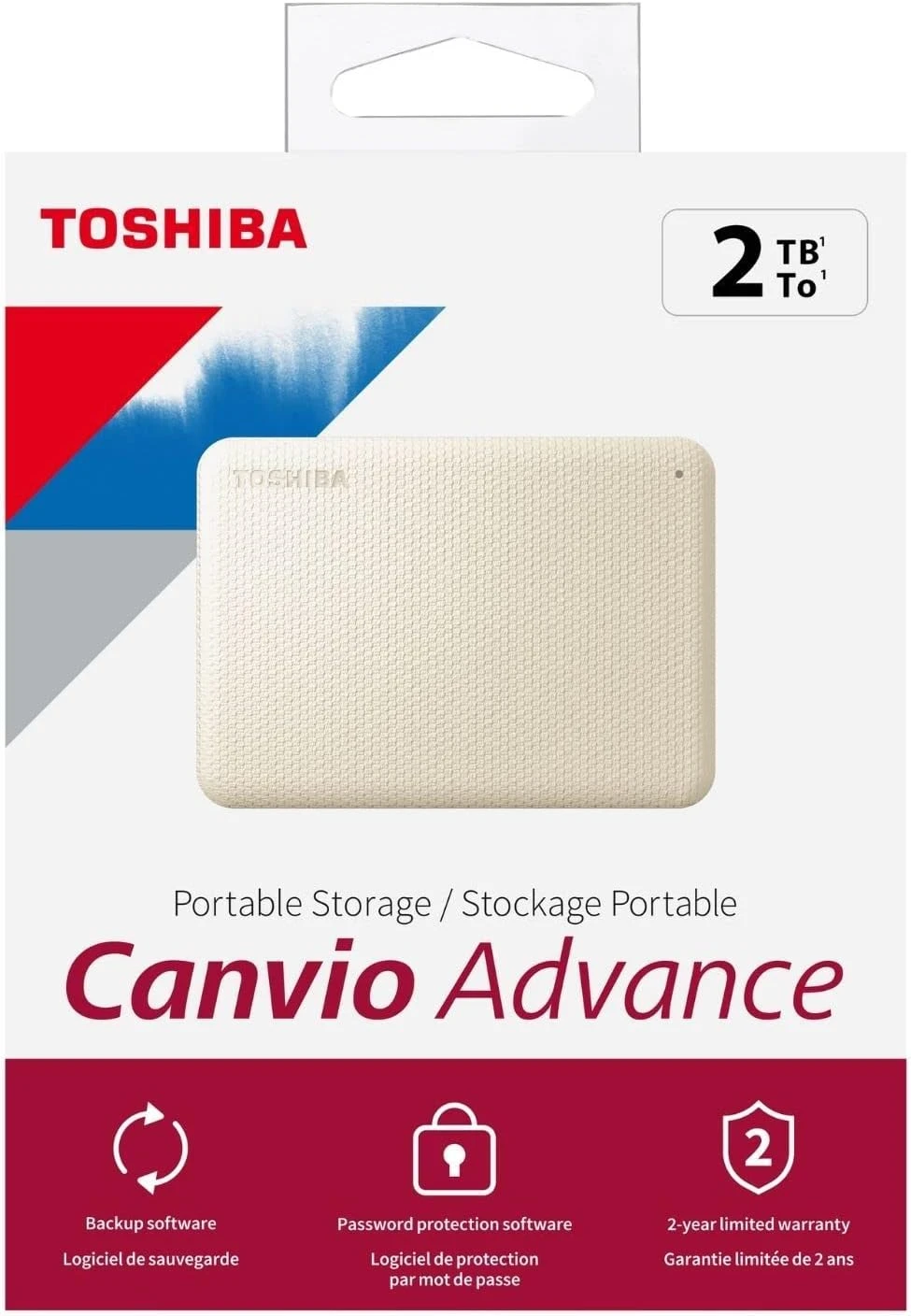 Toshiba Canvio Advance 2TB Portable External Hard Drive USB 3.0, White - HDTCA20XW3AA 10 Toshiba Canvio Advance 2TB Portable External Hard Drive USB 3.0, White - HDTCA20XW3AA - Image 10
