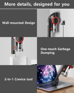 ORFELD Cordless Vacuum Cleaner,30KPa Powerful Suction Stick Vacuum, 50Mins Runtime Wireless Handheld Vacuum With 6 In 1 Ultra-Quiet Lightweight Vacuum For Deep Clean Hair, Hard Floor, Carpet, Car -Appliantrix Cheap Store 61OXXkvnhML. AC SL1500