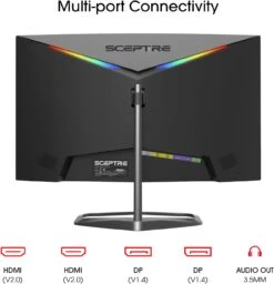 Sceptre Curved 24.5-inch Gaming Monitor Up To 240Hz 1080p R1500 1ms DisplayPort X2 HDMI X2 Blue Light Shift Build-in Speakers, Machine Black 2023 (C255B-FWT240) 12 Sceptre Curved 24.5-inch Gaming Monitor Up To 240Hz 1080p R1500 1ms DisplayPort X2 HDMI X2 Blue Light Shift Build-in Speakers, Machine Black 2023 (C255B-FWT240) -Appliantrix Cheap Store 61PLupRAIBL. AC SL1500