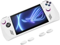 Silicone Protective Case For ROG Ally Gaming Console, 2023 New Silicone Protective Cover, Protector Case For ROG Ally Gamings Handheld Accessories (B), Blue Black Red White Yellow Green, No