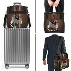 Coffee Cup Coffee Maker Carring Bag Coffee Beans Travel Carrying Storage Tote Bag Compatible With Keurig K-Mini Or K-Mini Plus Portable Single Serve Coffee Brewer Case With Pockets For K-cup Pods -Appliantrix Cheap Store 61RpB3E2ZqL. AC SL1200