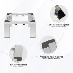 CHINCHILLA Heavy Duty Mini Fridge Stand-Adjustable Washing Machine Base Stand With 4 Heavy Duty Feet Increase 12 Inch Height Universal Dryer Stand For Refrigerator Furniture Washing Dryer -Appliantrix Cheap Store 61TFdvwgrLL. AC SL1500