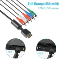 TENINYU Compatible With PS2/PS3/PS3 Slim HDTV-Ready TV HD Component AV Cable 5-Wire 6FT Black 11 TENINYU Compatible With PS2/PS3/PS3 Slim HDTV-Ready TV HD Component AV Cable 5-Wire 6FT Black -Appliantrix Cheap Store 61UDWi217L. AC SL1200