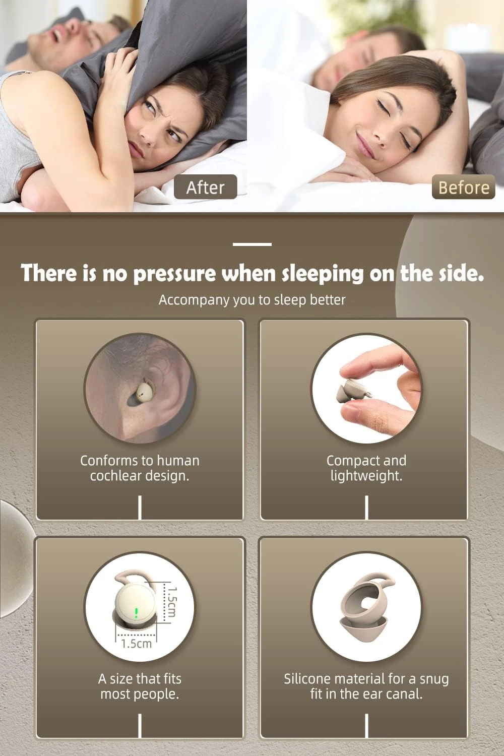 ATHRZ Sleep Invisible Earbuds Smallest Mini Wireless Bluetooth Earpiece Phone Discreet Earbud For Small Ears, Work, Sleep On Side, Women, Kids (Nude) 5 ATHRZ Sleep Invisible Earbuds Smallest Mini Wireless Bluetooth Earpiece Phone Discreet Earbud For Small Ears, Work, Sleep On Side, Women, Kids (Nude) - Image 5