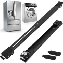 360° Universal Extendable Furniture Appliances Rollers, Strong Mover Tools With 24 Roller & Brake Equipment Strong Base For Washing Machines Refrigerators Dryers Bearing 600LB