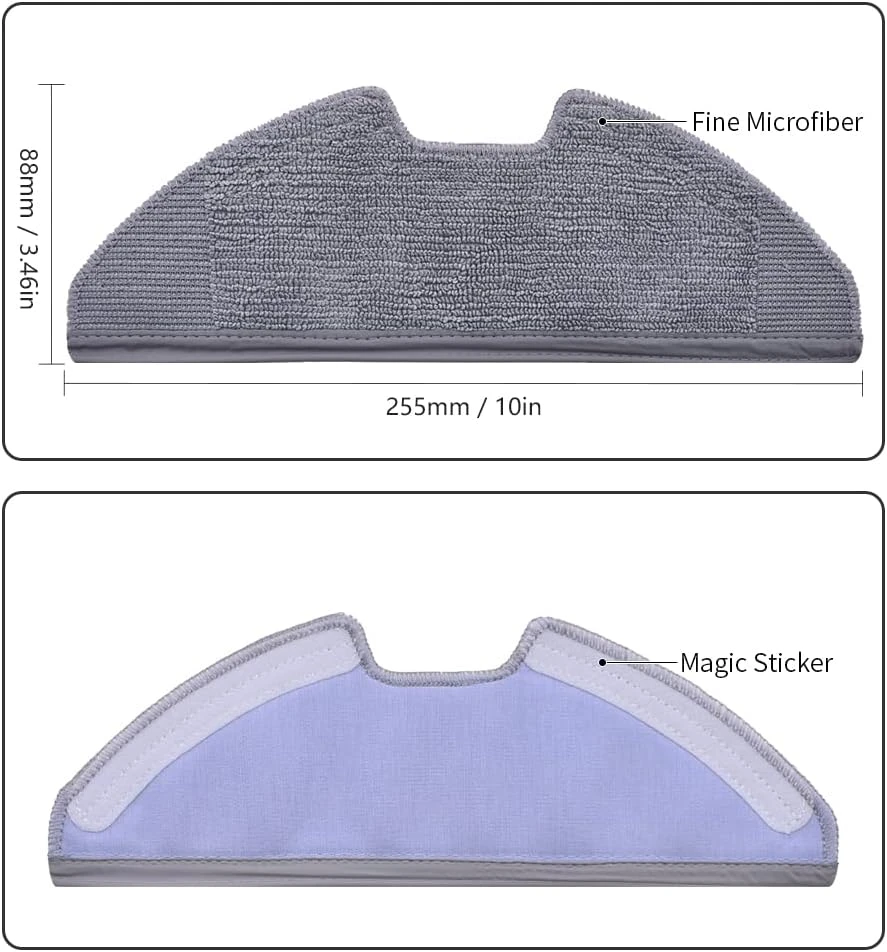 Neutop Replacement Washable Mopping Cloth Mop Pads Compatible With Eufy RoboVac G30 Hybrid, G20 Hybrid, G10 Hybrid, Robot Vacuums Accessory, 6-Pack 2 Neutop Replacement Washable Mopping Cloth Mop Pads Compatible With Eufy RoboVac G30 Hybrid, G20 Hybrid, G10 Hybrid, Robot Vacuums Accessory, 6-Pack - Image 2