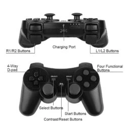 JINHOABF Wireless Controller For PS3 Controller,Built-in Dual Vibration Gamepad Compatible For PS3 Controller,with Charger Cable (Black) -Appliantrix Cheap Store 61Y7Oxb8tBS. SL1500