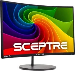 Sceptre Curved 24-inch Gaming Monitor 1080p R1500 98% SRGB HDMI X2 VGA Build-in Speakers, VESA Wall Mount Machine Black (C248W-1920RN Series) -Appliantrix Cheap Store 61YMOMSGWSL. AC SL1500