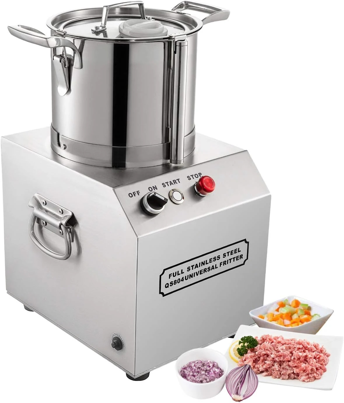 GorillaRock Food Chopper | Electric Food Processor | Stainless Steel | 1400RPM Motor | Wide Application | 110V (6L) 1 GorillaRock Food Chopper | Electric Food Processor | Stainless Steel | 1400RPM Motor | Wide Application | 110V (6L)