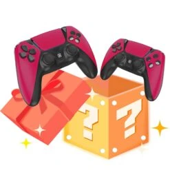 AUGEX Wireless Controller 2 Pack For PS4 Controller, Wireless Gamepad Work With Playstation 4 Controllers, Game Control For PS4 Controller With Joystick, PS4 Pro/Silm/PC （Red And Camo Red