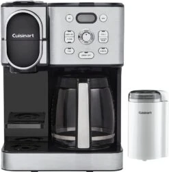 Cuisinart SS-16 Coffee Center Combo In Stainless Steel Coffee Bar Coffee Grinder (White) Bundle