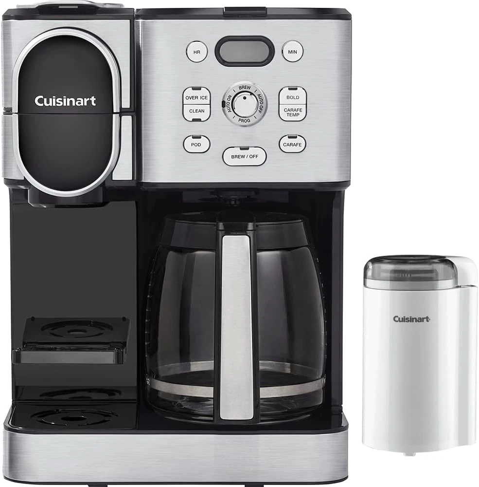 Cuisinart SS-16 Coffee Center Combo In Stainless Steel Coffee Bar Coffee Grinder (White) Bundle 1 Cuisinart SS-16 Coffee Center Combo In Stainless Steel Coffee Bar Coffee Grinder (White) Bundle