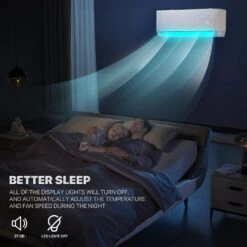 Mollie Wifi Enabled 9000 BTU Split Air Conditioner 115V Wall Mounted AC/Heating System, 22 SEER2, Heat Pump & Washable Filter & Installation Kits - Cools Rooms Up To 400 Sq. Ft -Appliantrix Cheap Store 61bFQHijlDL. AC SL1500